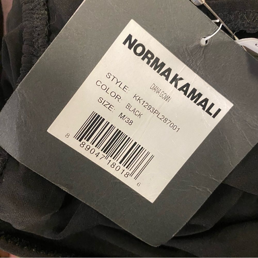 Norma Kamali Black One-Shoulder Dress Diana Gown Revolve NWT M - Picture 9 of 10